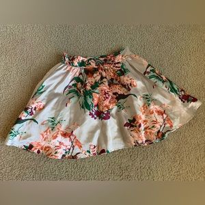 Floral Flare short skirt